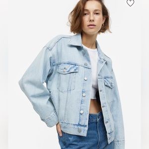 Denim by H&M oversized denim jacket size S
